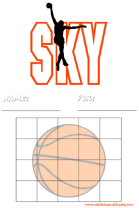 Basketball Reward Chart