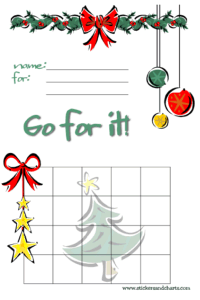 Printable Christmas Elf Reward Chart