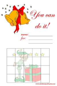 Christmas behavior chart for kids