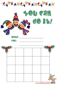 Christmas Tree Sticker Chart