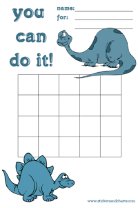 Dinosaur Reward Chart And Stickers