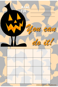 Pumpkin Sticker Chart