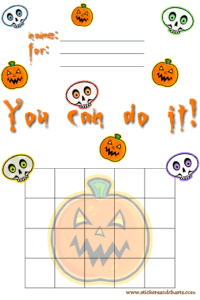 Jack o' Lantern reward chart