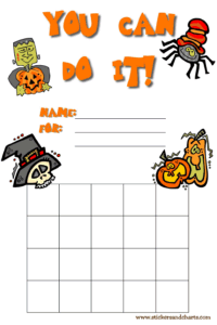 Pumpkin Sticker Chart