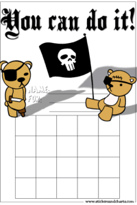 Pirate Sticker Chart