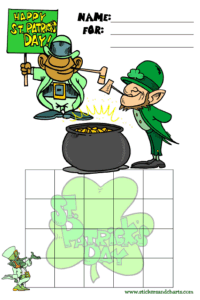 Leprechaun chart for kids