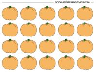 Pumpkin Sticker Chart