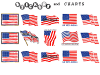 American flag stickers