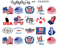 free USA stickers to print