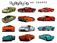 sports car stickers