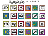 zodiac symbol stickers